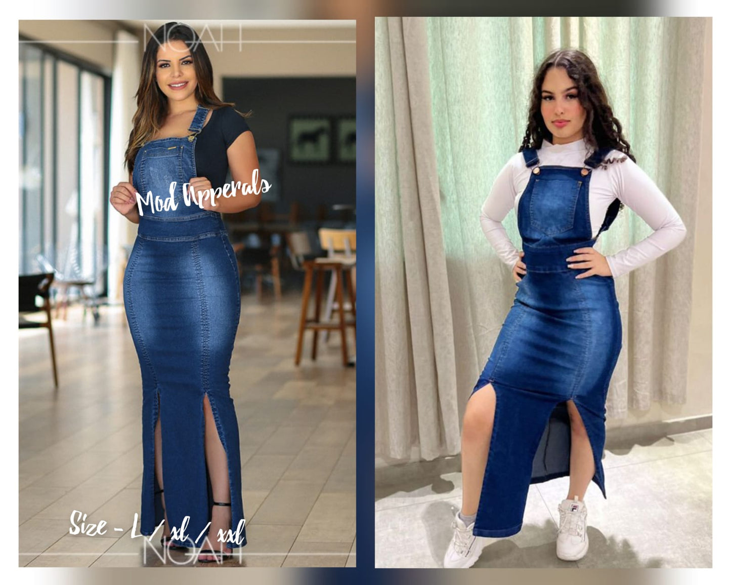 Denim dress dangri