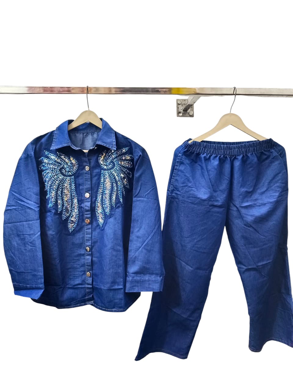 Designer DENIM CORD SET