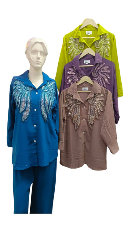 Designer DENIM CORD SET